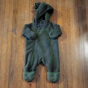 REI Forest Green Kids Footie One Piece